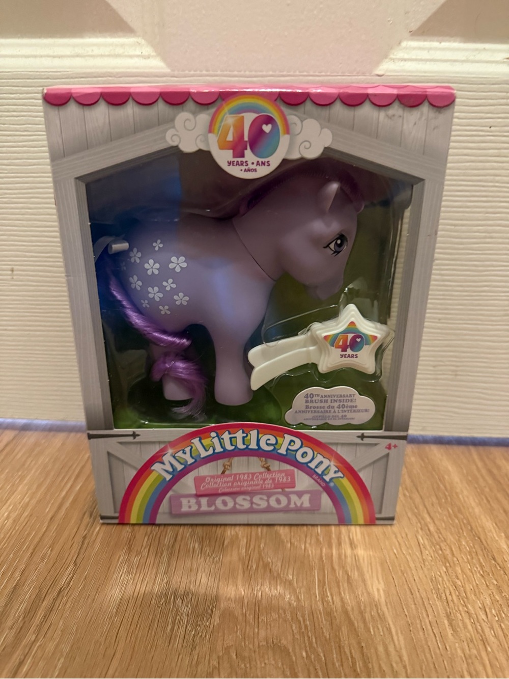 My Little Pony Purple Blossom Figure with Pink Accents